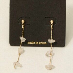 SOFIA SEMI PRECIOUS STONE DROP EARRINGS